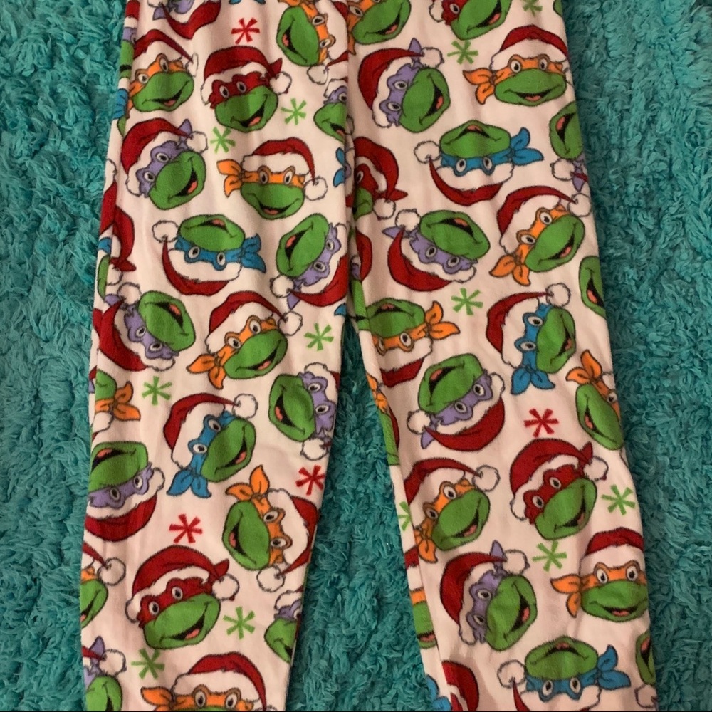Ninja turtle Christmas pj pants